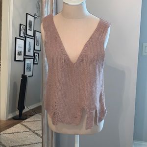 Cotton Emporium distressed tank top